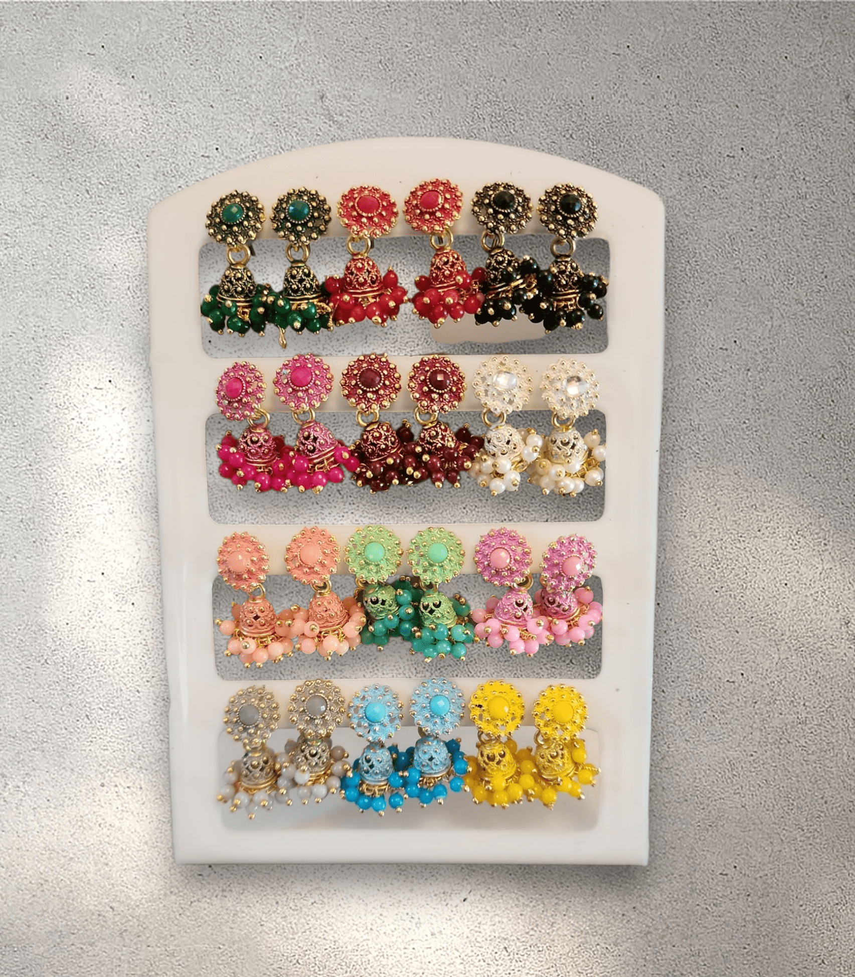 Jhumka Card (Set of 12) - Design 11