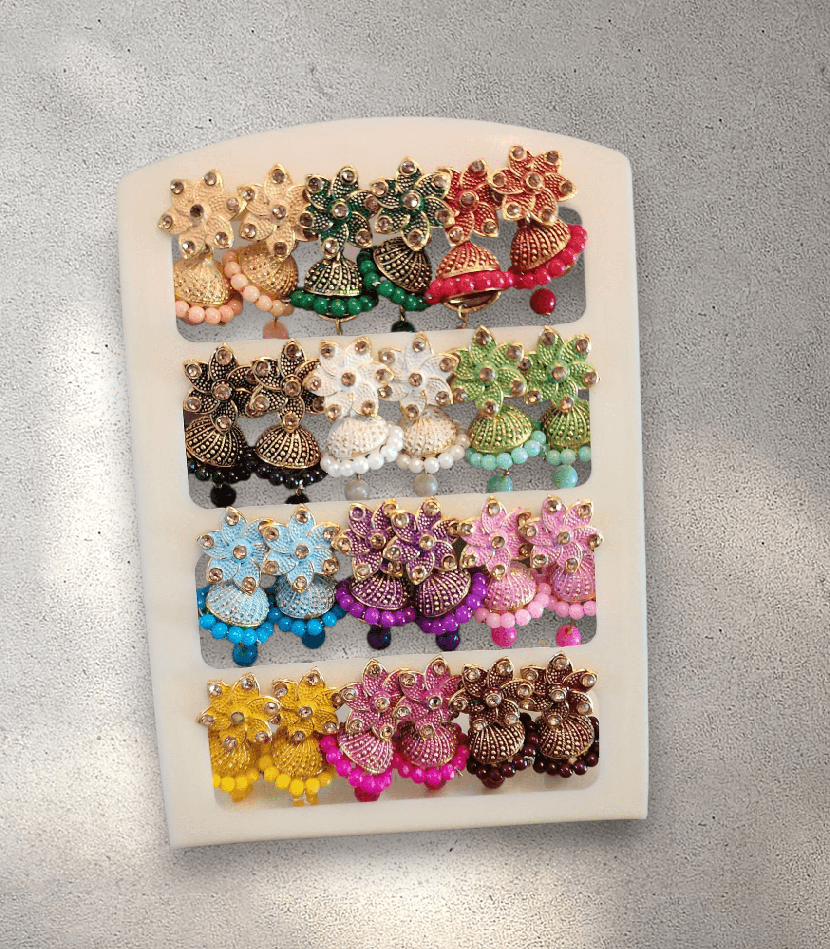 Jhumka Card (Set of 12) - Design 14