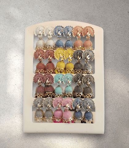 Jhumka Card (Set of 12) - Design 13