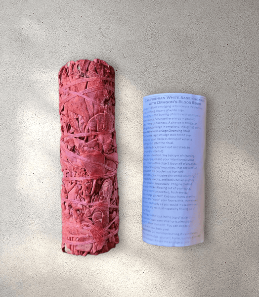 Californian White Sage Smudge Stick with Dragons Blood