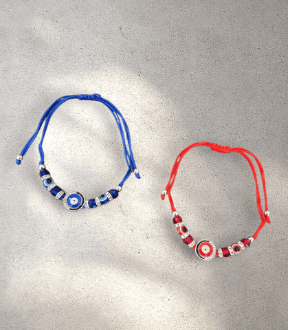 Gloss Bead Evil Eye String