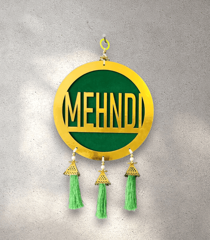 Mendhi Hanging Sign