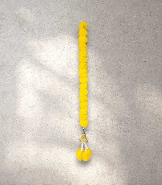 Small Yellow Bell Marigold Garland (90 cm)