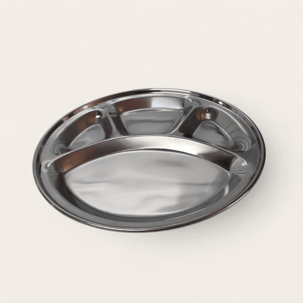 Silver Compartment Thali (Tray)