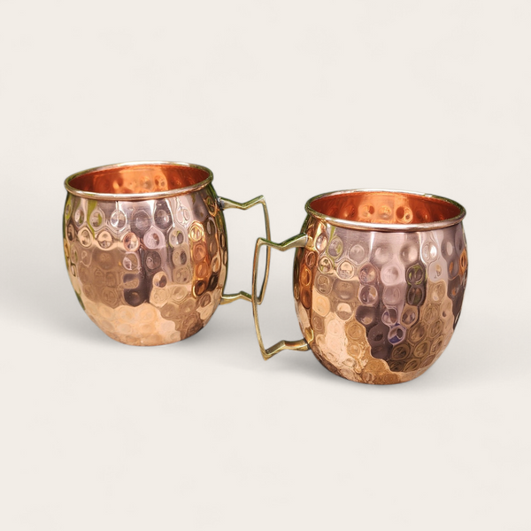 Dimple Copper Moscow Mule Mug (Set of 2)