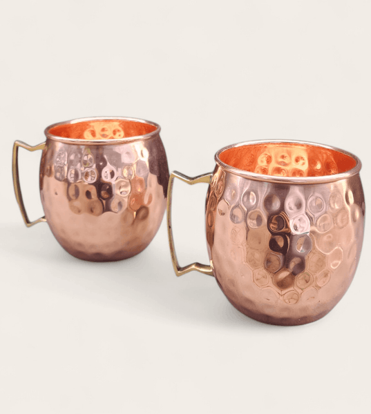 Dimple Copper Moscow Mule Mug (Set of 2)