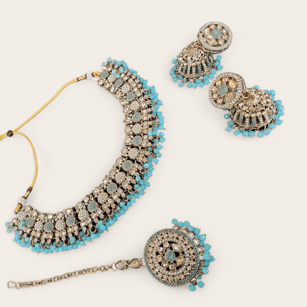 Turquoise Blue Chocker Set