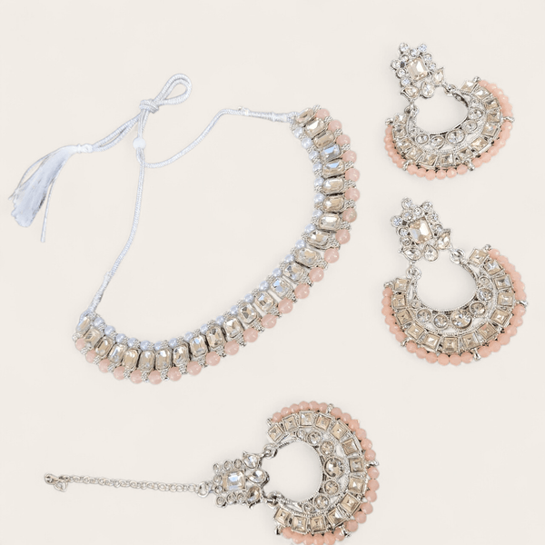 Peach Necklace Set