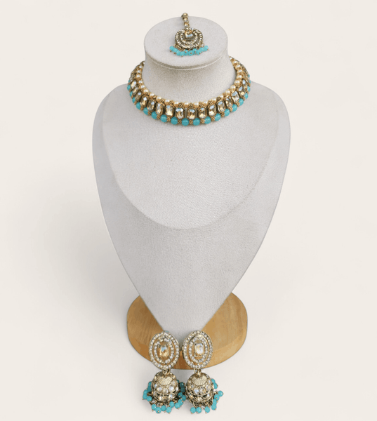 Turquoise Blue Necklace Set