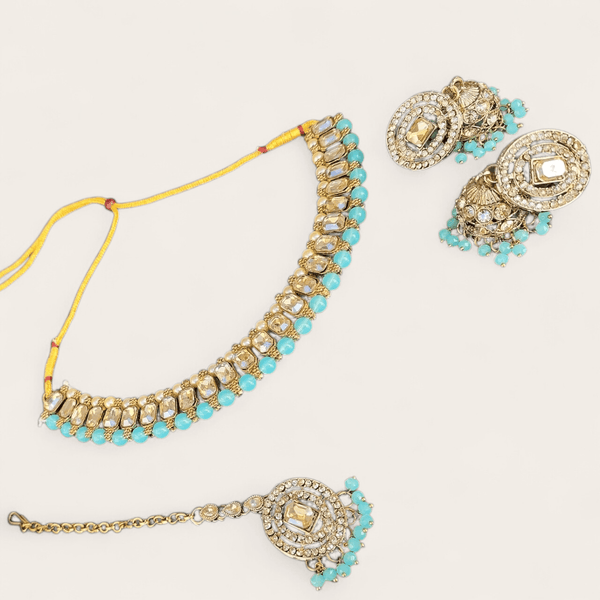 Turquoise Blue Necklace Set