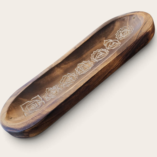 Wooden 7 Chakra Incense Holder