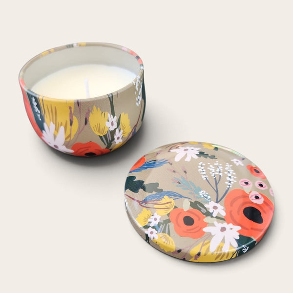 Mandala Design Scented Tin Candles