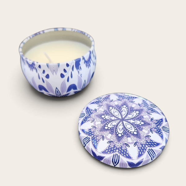 Mandala Design Scented Tin Candles