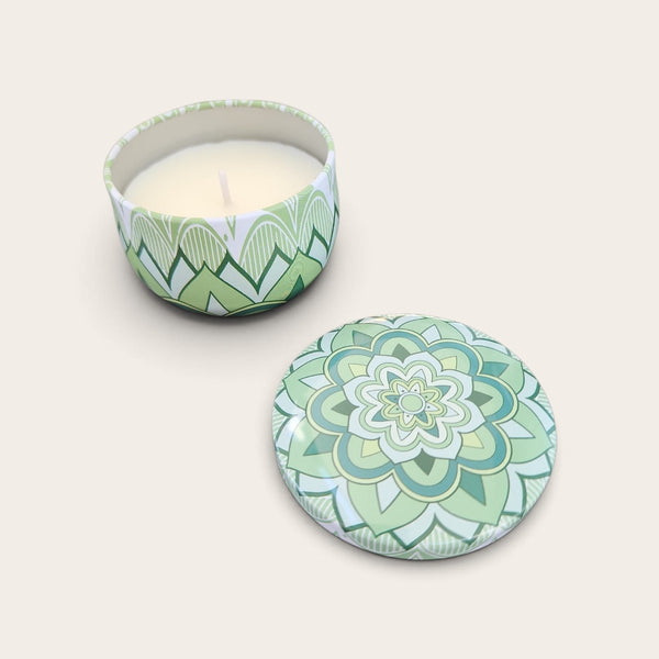 Mandala Design Scented Tin Candles