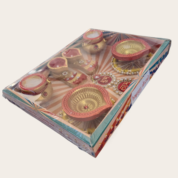 Diwali Shubh Labh Charan Diya  Set