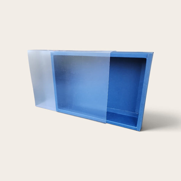 Navy Blue Sliding Lid Sweetmeat Box