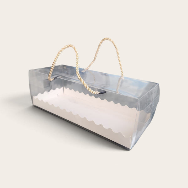 Clear Sweetmeat Box with Rope Handle (Loose)