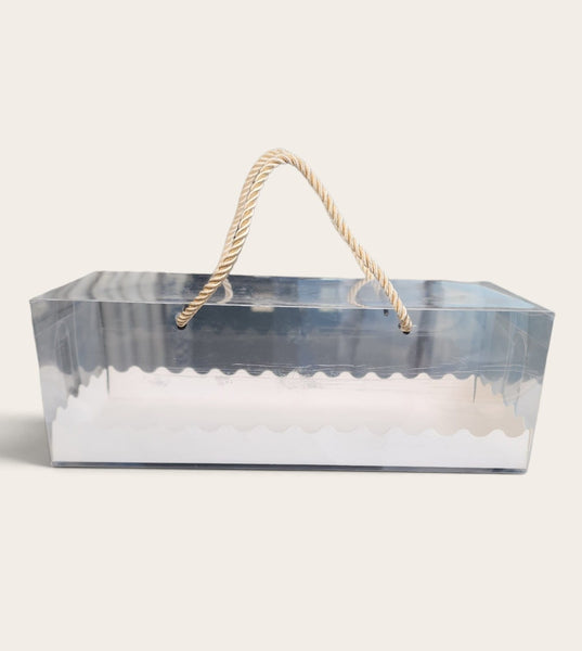 Clear Sweetmeat Box with Rope Handle (Loose)