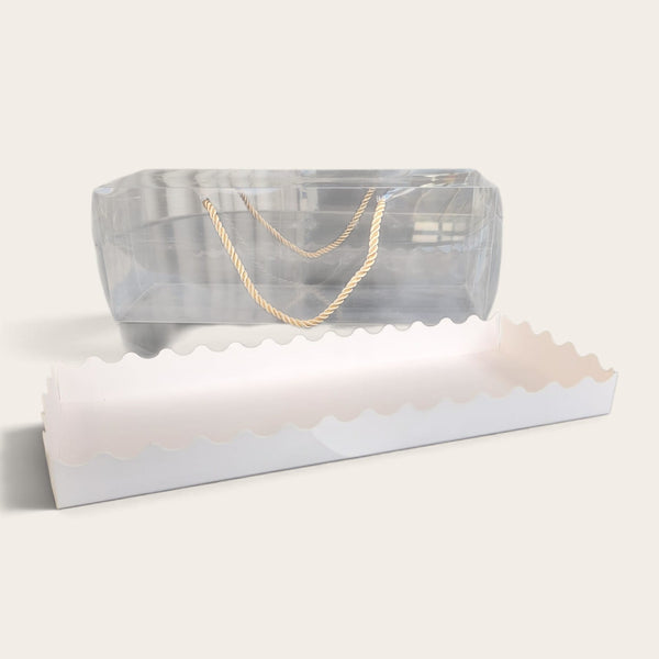 Clear Sweetmeat Box with Rope Handle (Loose)