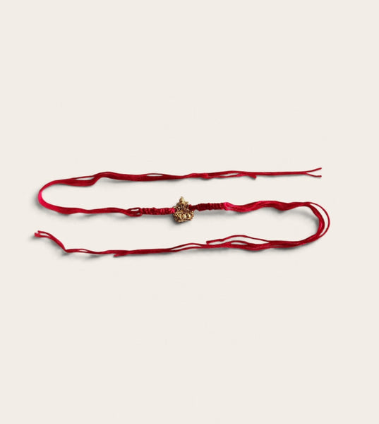Gold Lakshmi Red Sacred String