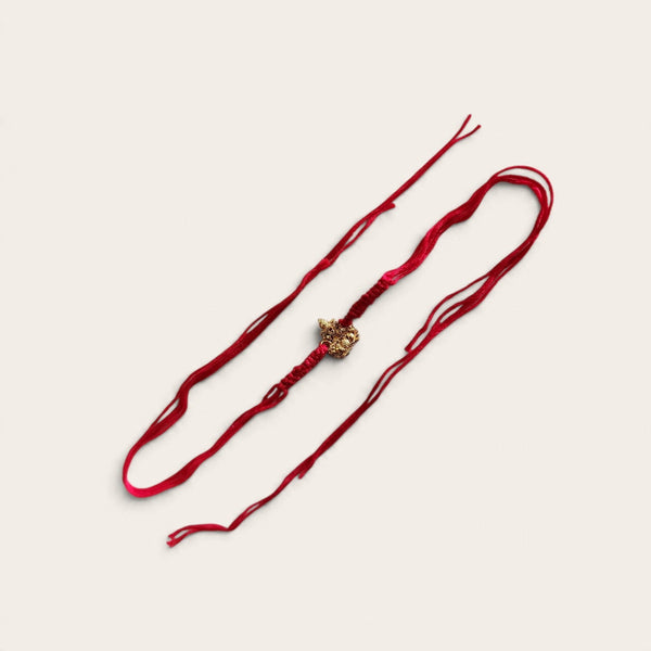 Gold Lakshmi Red Sacred String