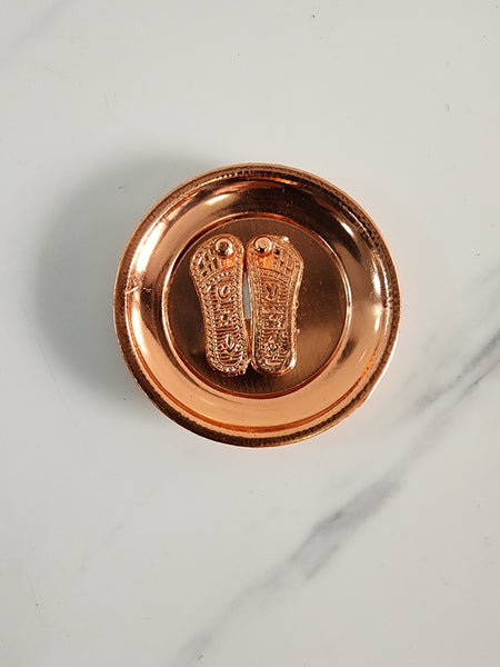 Copper Lakshmi Charan Plate