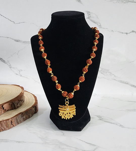 Mahakal Rudraksha Pendant Necklace
