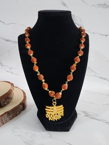 Mahakal Rudraksha Pendant Necklace