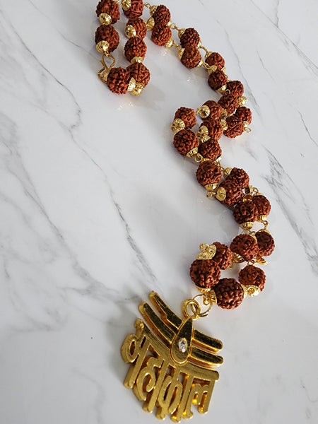 Mahakal Rudraksha Pendant Necklace