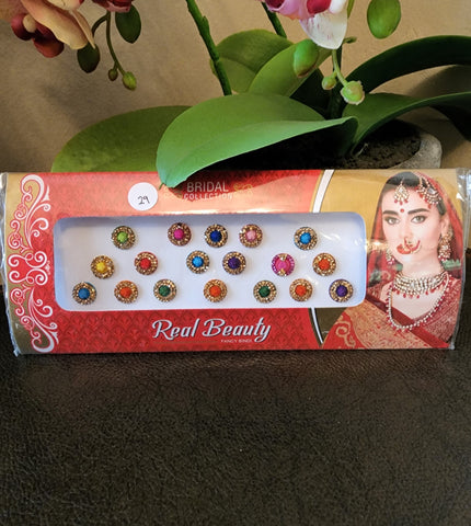 Fancy Bridal Bindis Card 26-30