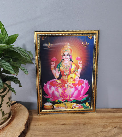 3D Lakshmi, Ganesha and Saraswati Frame