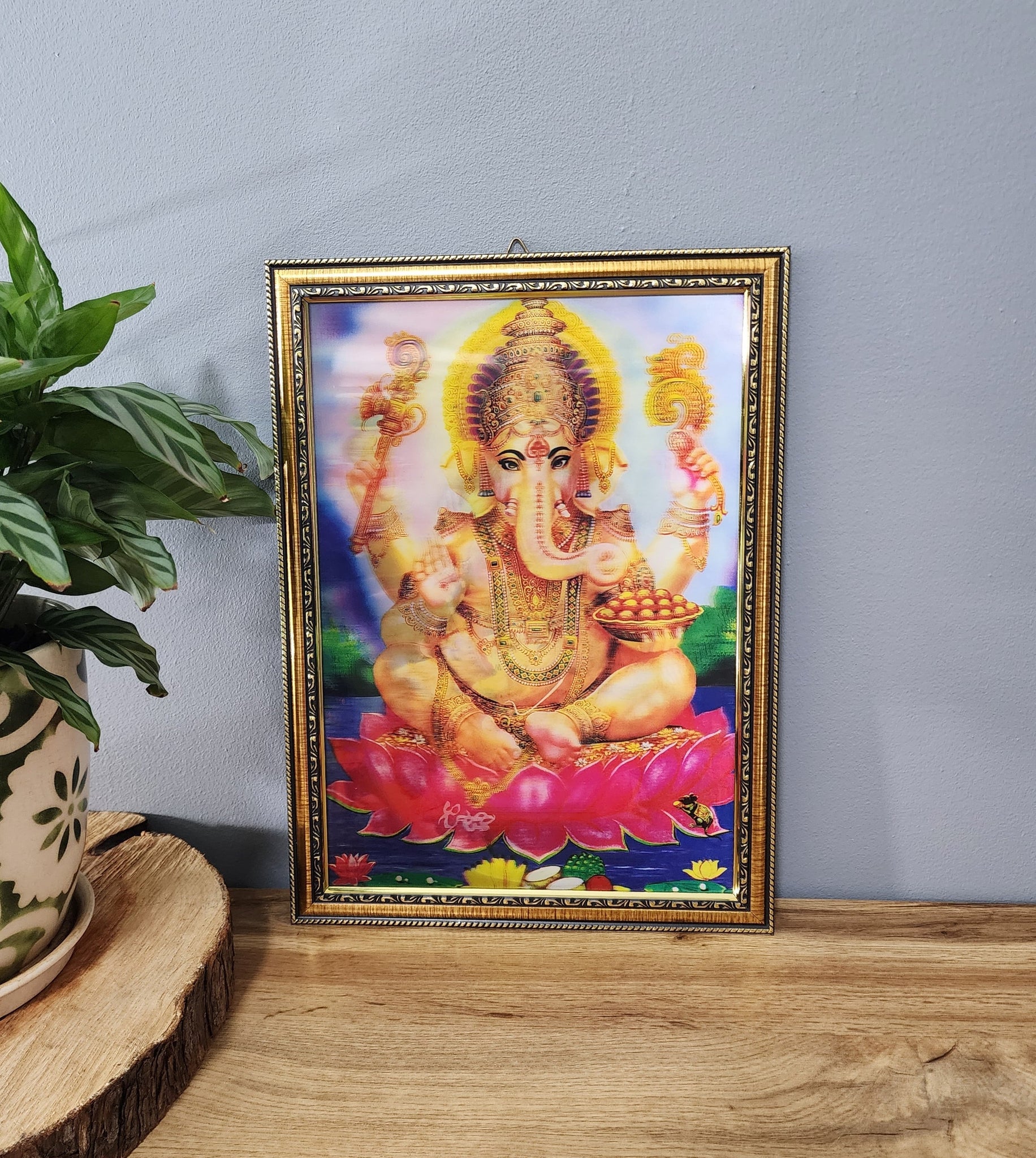 3D Lakshmi and Ganesha Frame