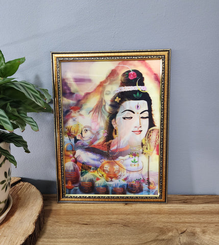 3D Shiva and Ganesha Frame