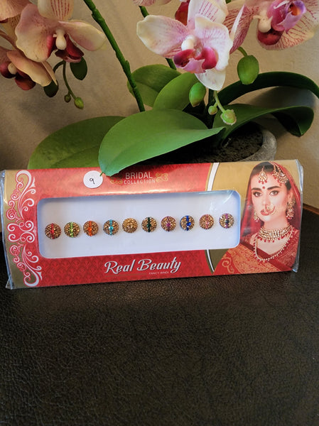 Fancy Bridal Bindis Card 6-10