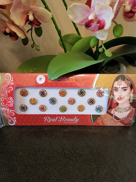 Fancy Bridal Bindis Card 6-10