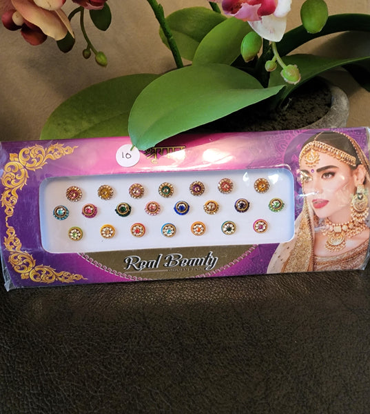 Fancy Bridal Bindis Card 6-10