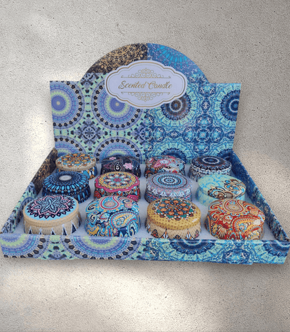 Mandala Design Scented Candles