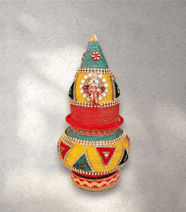 Triangle Design Ganesha Kalash Coconut Set
