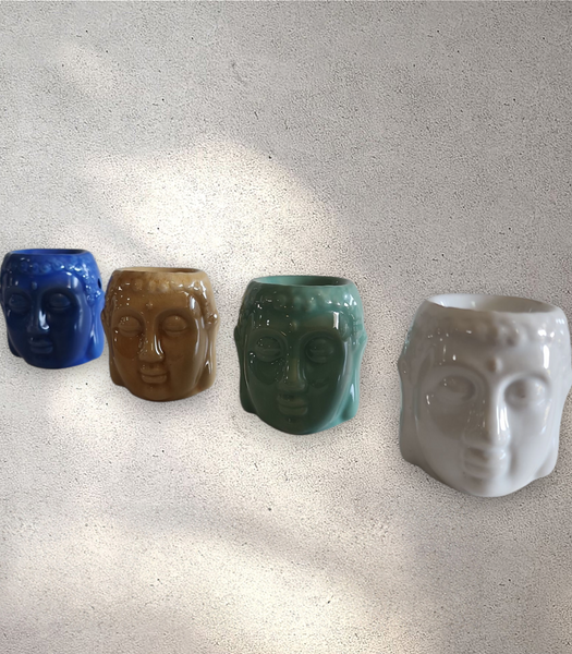 Buddha Head Ceramic Oil Burner
