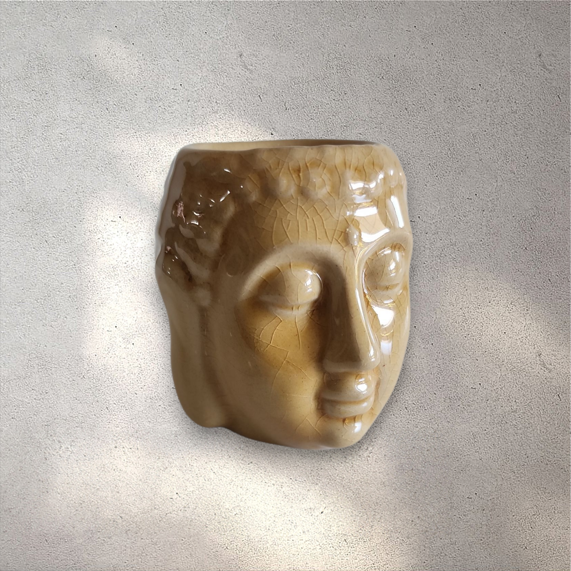 Buddha Head Ceramic Oil Burner
