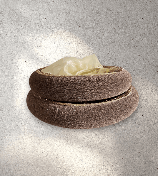 Set of 2 Round Organza Trays