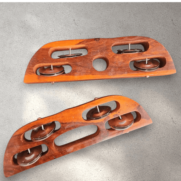 Wooden Khartal/Clappers (Set of 2)