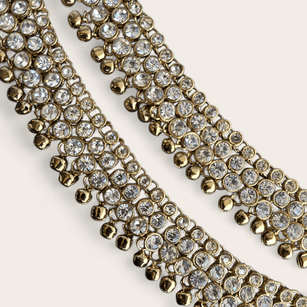 Triple Line Ankle Chain with Bells