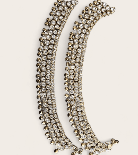 Triple Line Ankle Chain with Bells