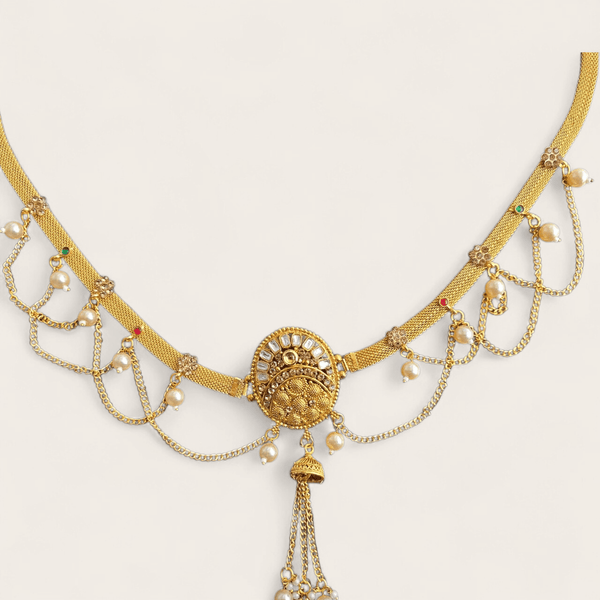 Antique Gold Saree Belt