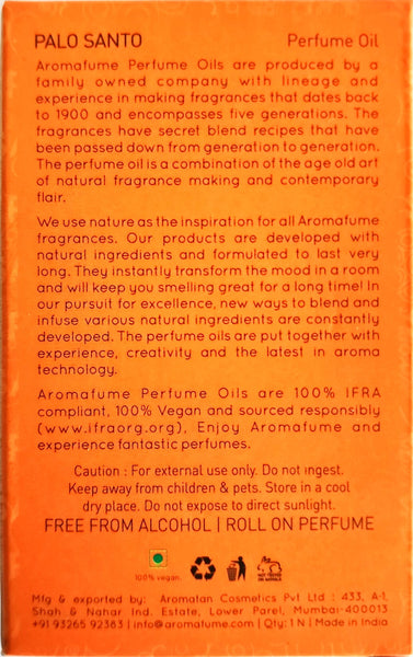Aromafume Palo Santo Perfume Oil