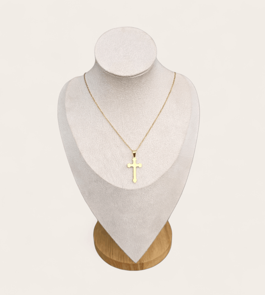 Gold Cross Pendant Necklace