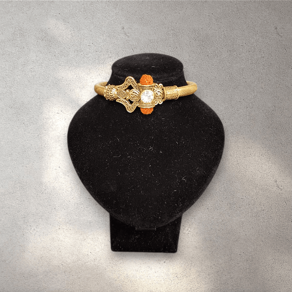 Shiv Rudraksha Damaru Bangle