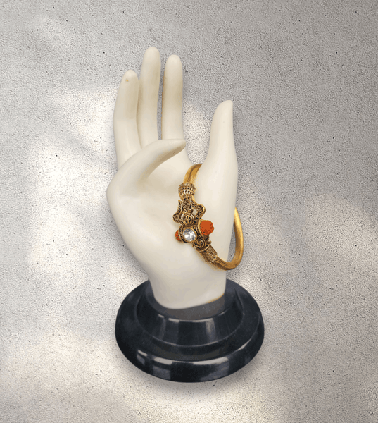 Shiv Rudraksha Damaru Bangle