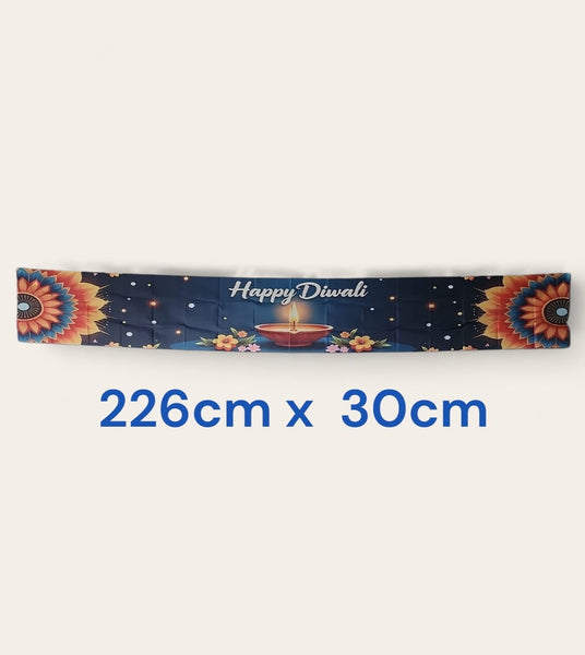 Happy Diwali Table Runner / Banner (2.3 m)